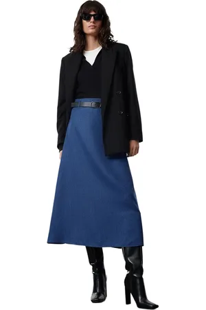 Trendyol Mink Geweven Rok Met Riem En Taille Tctaw23Ee00014