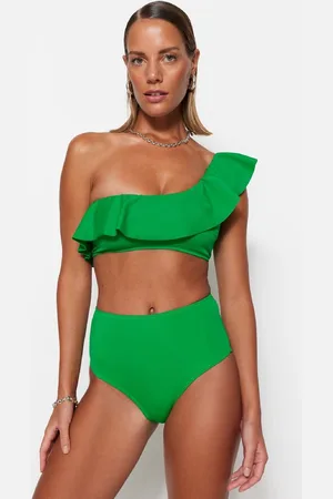 Trendyol Blauwe High Waist Hipster Mix&Match Bikinibroekje Tbess21Ba0057