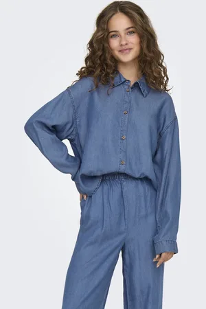 ONLY ONLCHARIS LIFE LS SHIRT CC WVN - Dames - Blouses