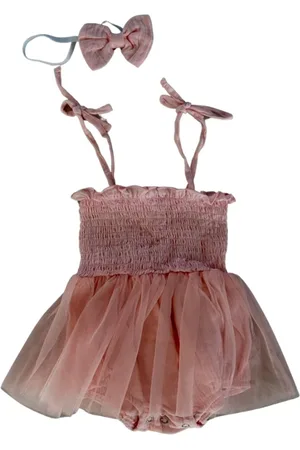 Merkloos Schattige Baby Tutu Romper - | Dé Perfecte Outfit voor 1e Verjaardag, Fotoshoots & Feestjes