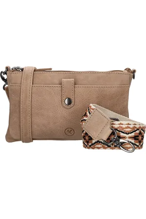 Hide & Stitches Next Navajo Crossbody Schoudertas - Trendy Schouderband - - 100% Leer