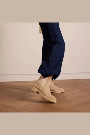Manfield Dames - suède chelsea boots