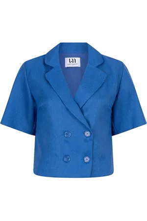 lofty manner Blouse Blouse Fiore Qc05 400 Blue Dames