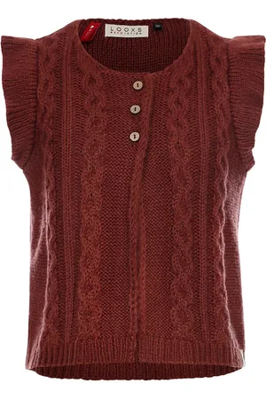 LOOXS Revolution LOOXS Little Meisjes gilet gebreid - Wijn
