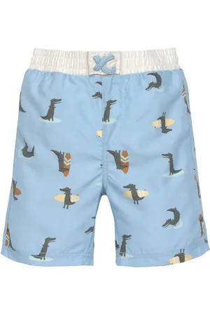 LÄSSIG SPF Zwembroek Crocodile sky blue, 19-24 maanden - maat 92