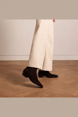 Manfield Dames - Bruine suède chelsea boots