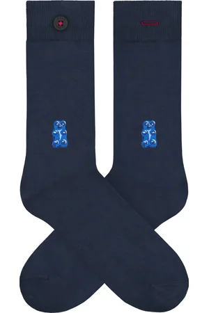A-dam Gummy Bear - Sokken - Sok - Biologisch Katoen - Vegan - Heren en Dames - Donkerblauw - 41-46