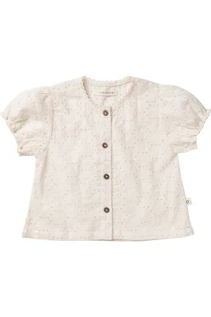 Your Wishes Schiffly Puff Sleeve Blouse Blouses Meisjes -