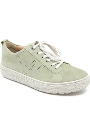 Hartjes 162.1425/20 96.00, Lichtgroene Dames Veterschoen