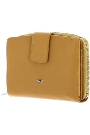 Golden head Leren Portemonnee Madrid RFID Protect Billfold Coin Wallet Mosterdgeel