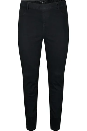 Zizzi JSMILA, JEGGINGS Dames Jeans - Black