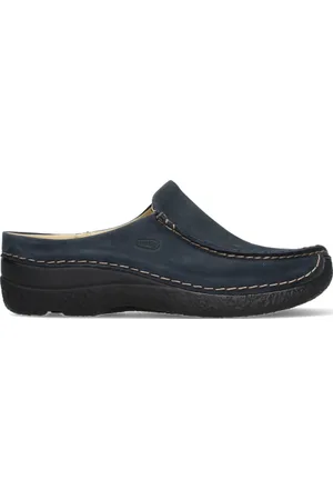 Wolky Dames Slipper Seamy Slide 0625015-800 Donkerblauw