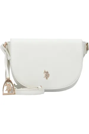 U.S. Polo Assn. Schoudertas Jones Flap Crossbody Bag Crème