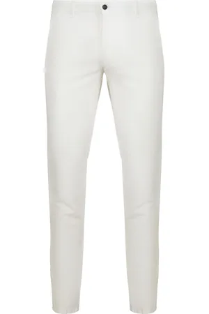 Suitable Chino broek Pico Linnen Ecru