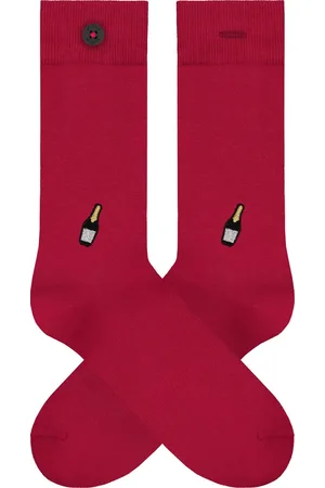 A-dam Charlie - Sokken - Sok - Biologisch Katoen - Vegan - Heren en Dames - Rood - 41-46