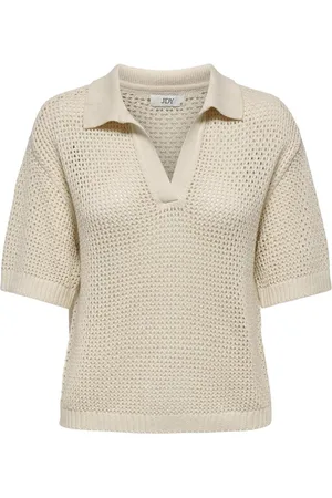 JDY TIKKA S/S POLO PULLOVER KNT NOOS Dames Trui