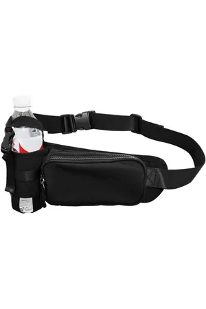 Merkloos Heuptasje Met Fles Houder - Heuptas Wandelen Met Flessenhouder - Buideltas Outdoor Met Drinkfles / Bidon Houder - Ideaal Voor Festival Of Vakantie - Multifunctionele Riem - Vverstelbaar - Voor Wandelen, Hondenwandelingen, Outdoor-Activiteit