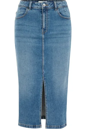 WE Fashion Dames High rise denim rok