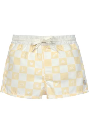 LÄSSIG SPF Zwembroek Check pattern vanilla/sea salt, 19-24 maanden - maat 92