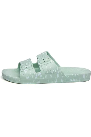 Freedom Moses Slippers WHITE TERRAZZO SAGE