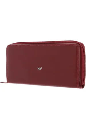 Golden head Leren Portemonnee Polo RFID Protect Ladies Purse Rood