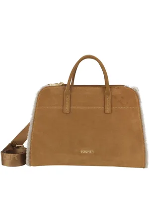 Bogner Handtas Schoudertas Banff Frisé Tonina Handbag Lichtbruin