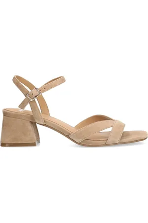 Manfield Dames - suède sandalen met hak