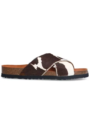Manfield Dames - Slippers met cow print