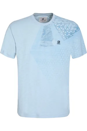 Gabbiano T-shirt Katoenen Print T Shirt 155517 4001 Bright Blue Mannen