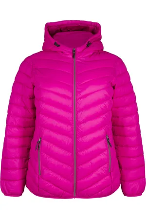 Zizzi CASALLY, L/S, JACKET Dames Jas - Pink