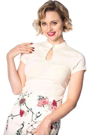 Dancing Days Mandarin collar Top - L