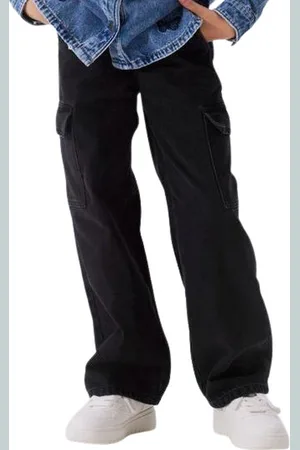 NAME IT Rose Wide Cargo Jeans Meisjes