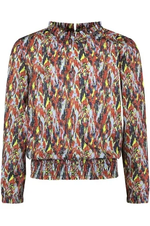 B.Nosy B.Nosy Meisjes blouse - Bella - Amibitous AOP
