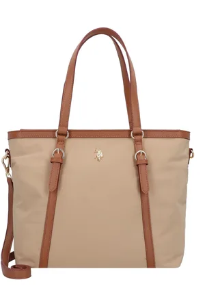 U.S. Polo Assn. Shopper Schoudertas Houston Shopping Bag Taupe