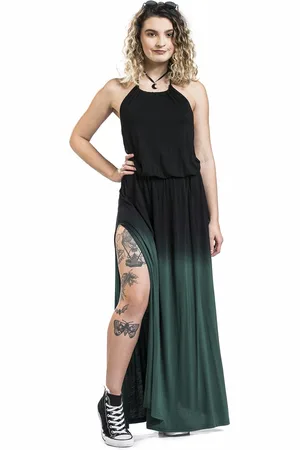 EMP Zwart-groene jurk met kleurverloop Vrouwen - XXL