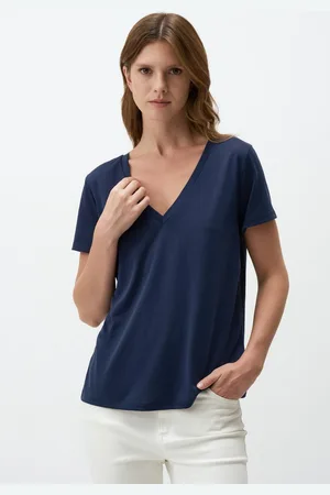 Jimmy Key V-Hals Kort Mouw Basic T-Shir