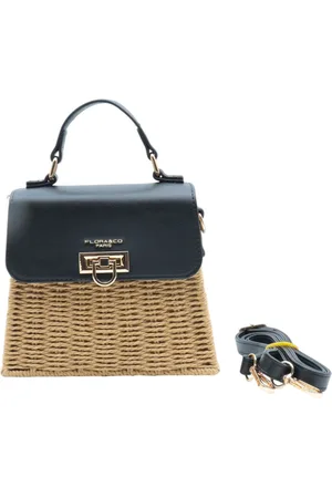 Flora & CO Trendy raffia crossbody tasje
