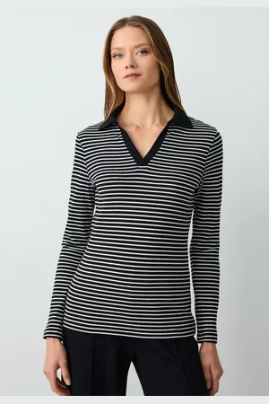 Jimmy Key Regular Fit Poloshirt Zwarte Blouse