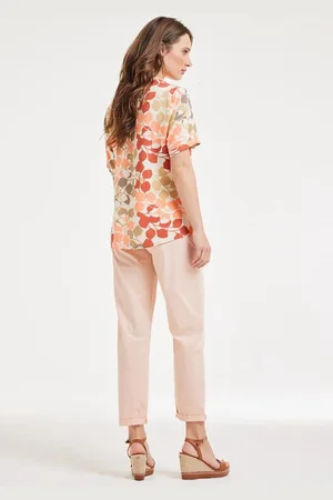 DIDI Dames Blouse Moana Bright leaves print maat 42