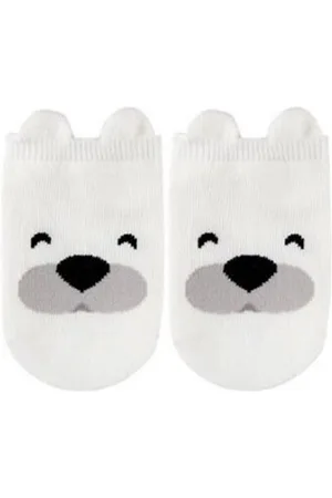 Merkloos Babysokjes Hondje Wit | Baby