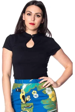 Dancing Days Mandarin collar Top - 4XL