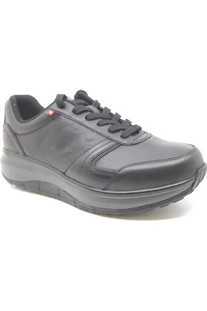 Joya CANCUN SR BLACK, 216cas, Zwarte heren veterschoen met ronde zool met schokdemping
