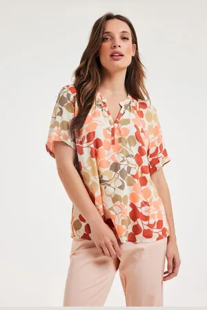 DIDI Dames Blouse Moana Bright leaves print maat 48