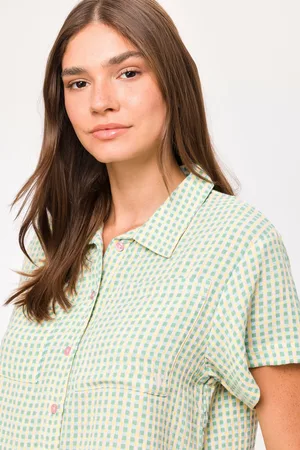 Woody Meisjes-Dames Pyjama multicolor ruitjes - maat L