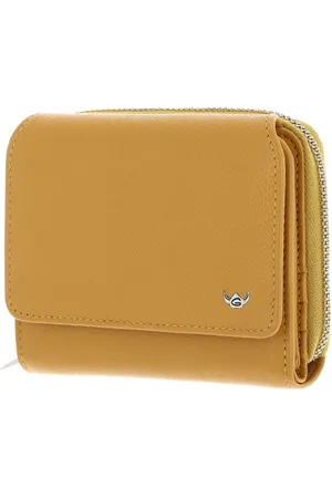 Golden head Leren Portemonnee Madrid RFID Protect Zipped Billfold Coin Wallet Mosterdgeel