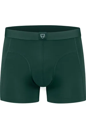 A-dam Falco Solid - Boxershort - Biologisch Katoen - Onderbroek - Ondergoed - Heren - Volwassenen - Groen - M