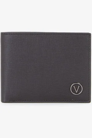 VALENTINO Leren Portemonnee Plama Wallet Zwart