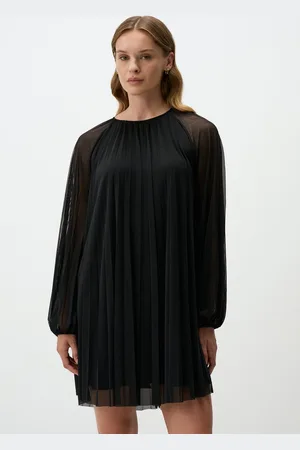 Jimmy Key Geplooid Chiffon Jurk
