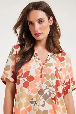 DIDI Dames Blouse Moana Bright leaves print maat 34
