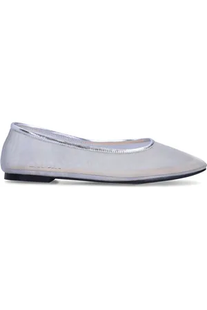 Sacha Dames - Zilveren mesh ballerina